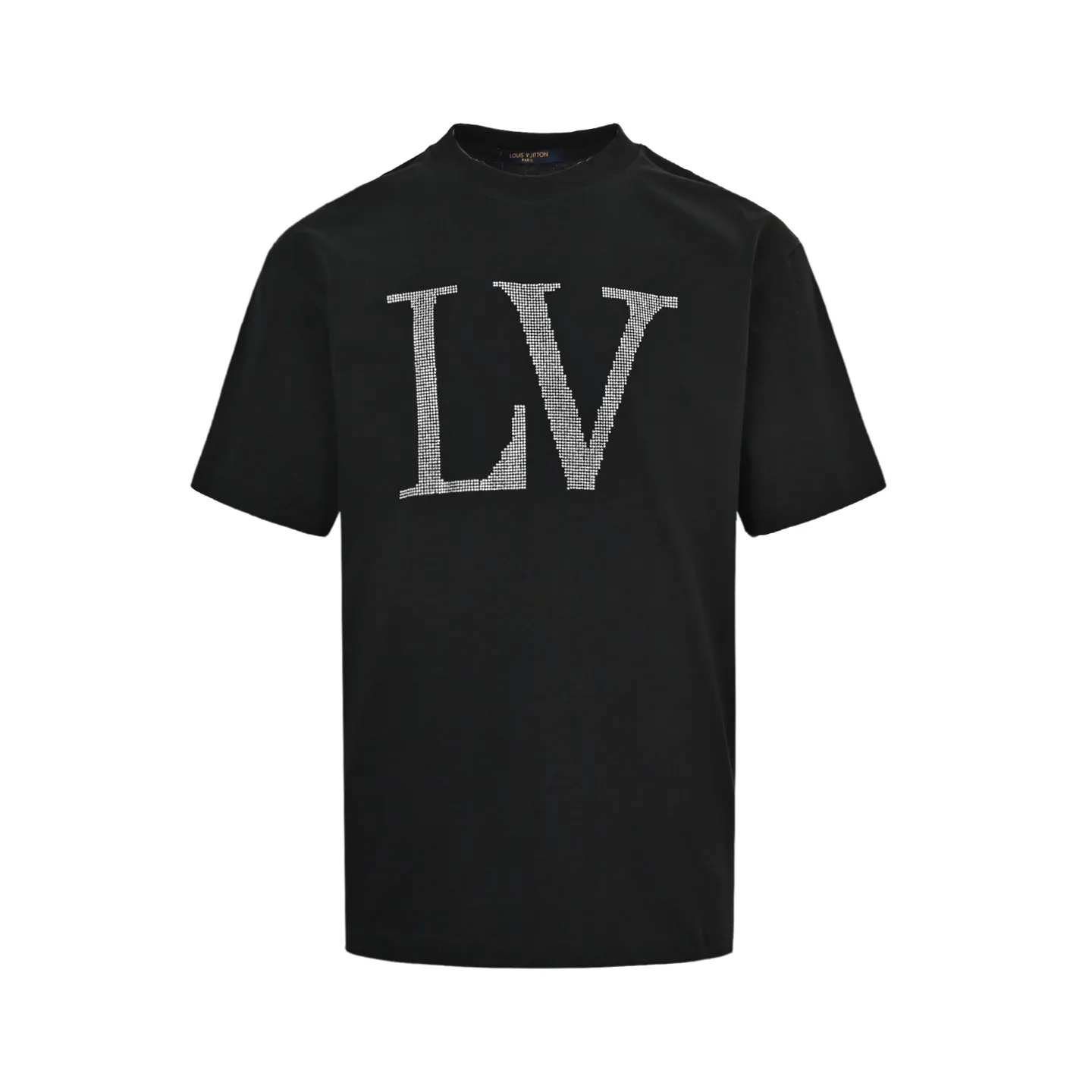 Louis Vuitton/Louis Vuitton 26ss hot diamond large letters logo short sleeves